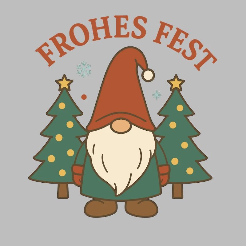 Joyeux Noël Gnome dans la forêt d’hiver
