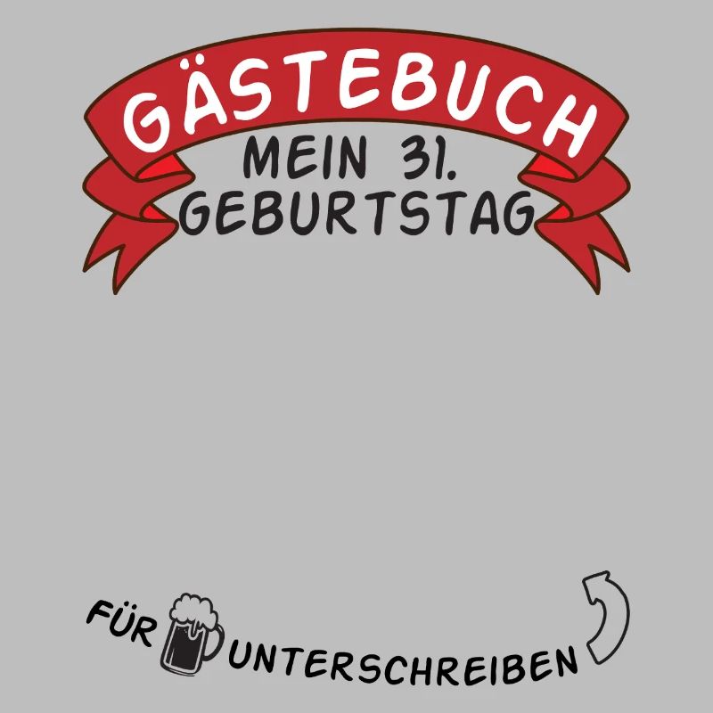 Gästebuch Mein 31. Geburtstag Geschenkidee