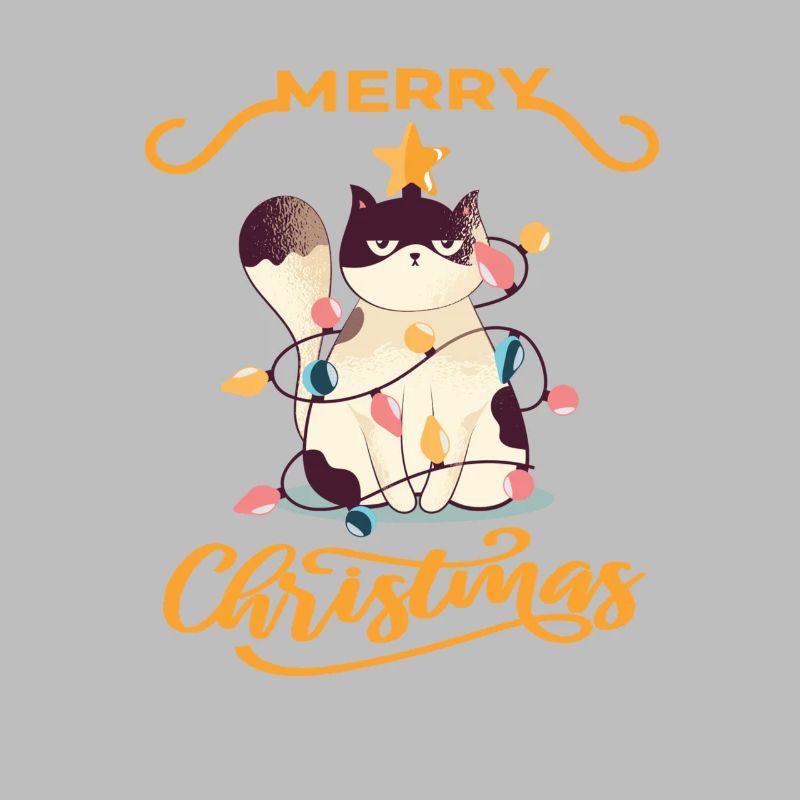 Chat excité Joyeux Noël Citation