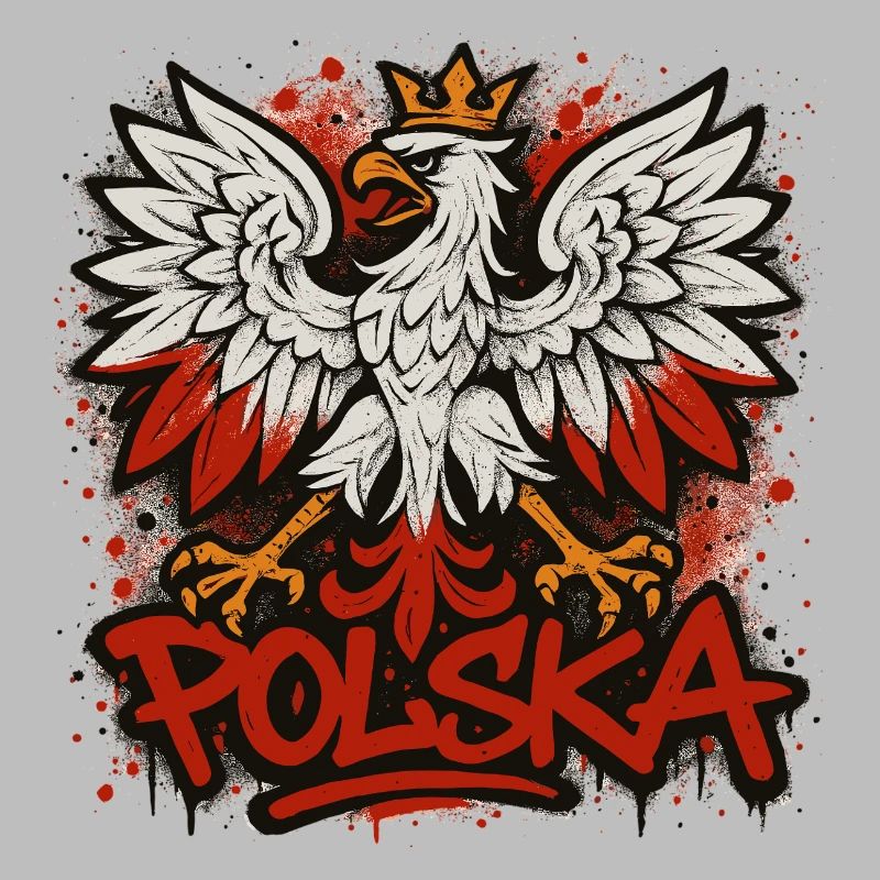 Pologne Polska Aigle Drapeau Graffiti Cadeau