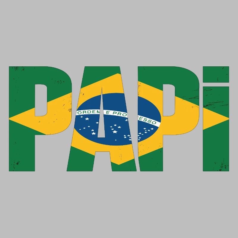 Drapeau Daddy Brésil – Cadeau pour les pères