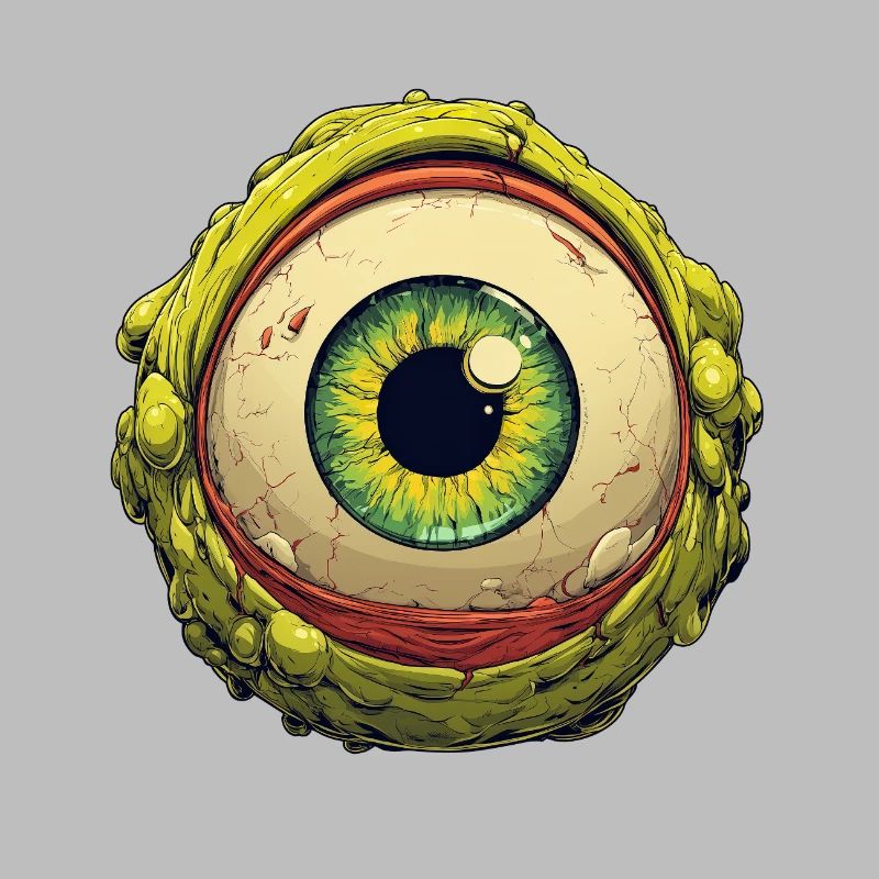 Oeil extraterrestre Orbe Regard verdoyant