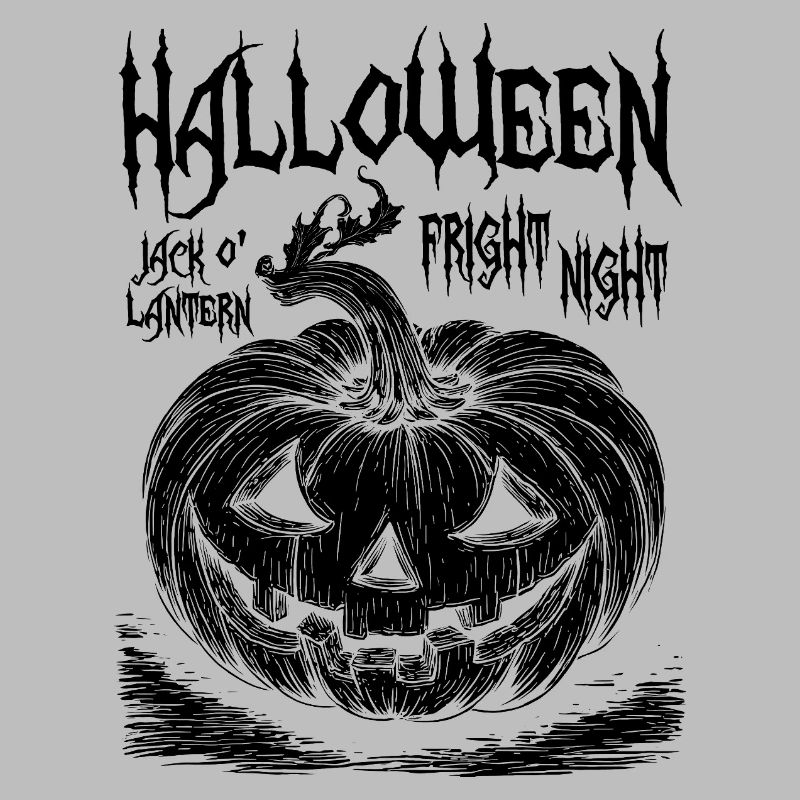 Halloween Jack O'Lantern schwarzes Design