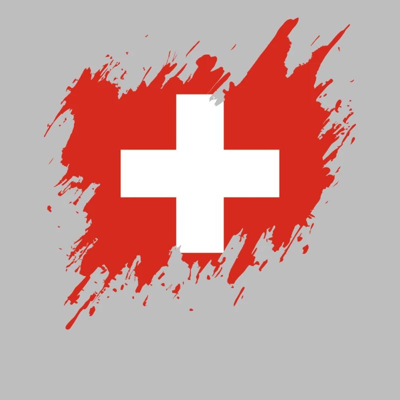 Drapeau de la Suisse, style déchiré