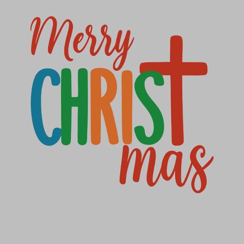 Croix colorée Noël Design Joyeux Noël