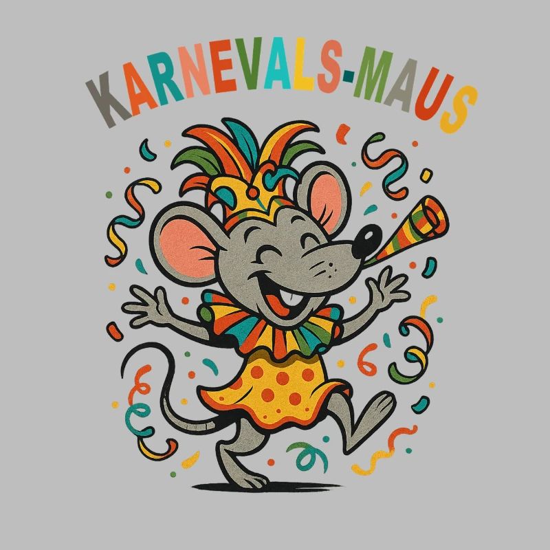 Souris de carnaval Conception de fête colorée