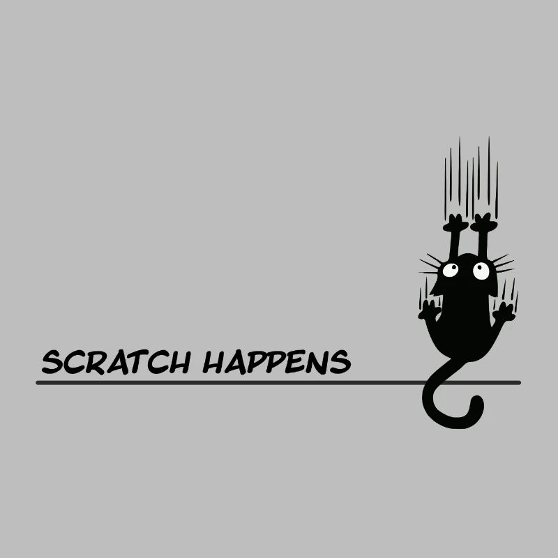 Scratch Happens - Jeu de mots amusant pour chat
