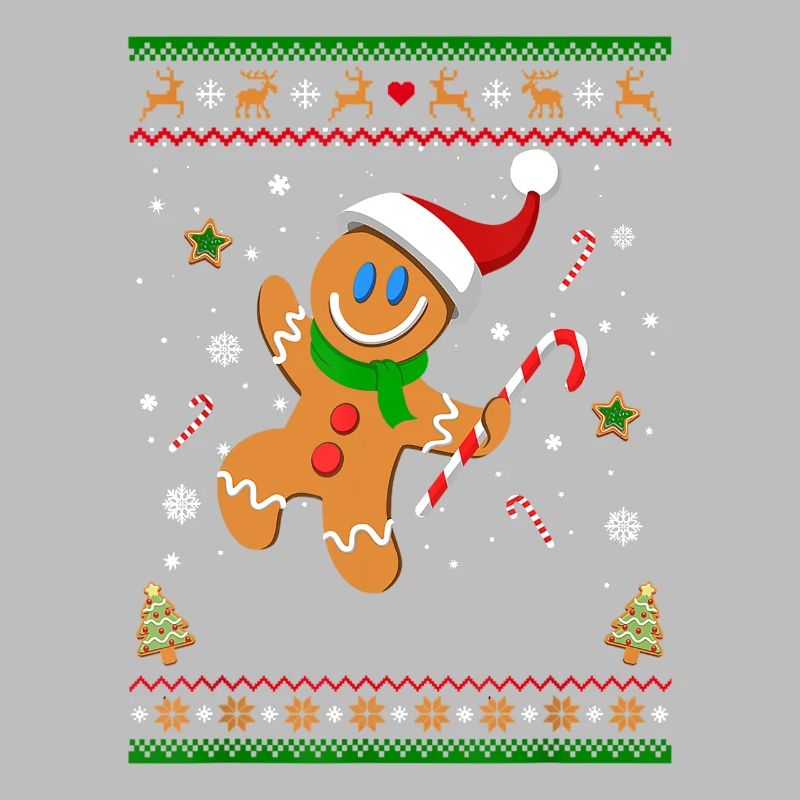 Hässliches Weihnachtspullover Lebkuchenmann Lustiges Geschenk