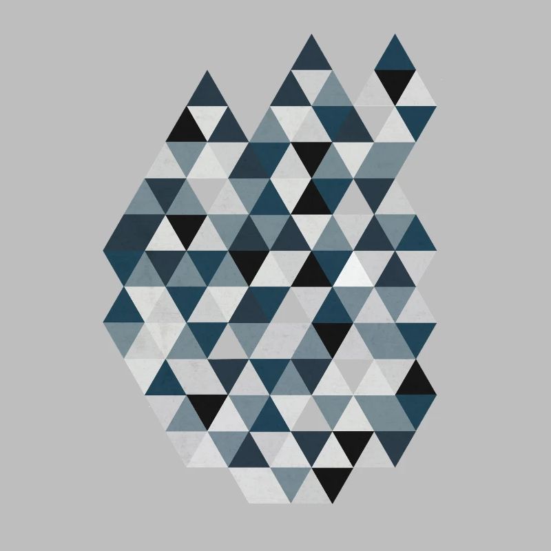 Triangle Géométrique de la Mosaïque du Triangle Bleu