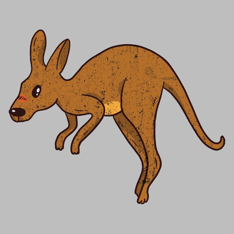 Kangaroo Vintage Rust Texture