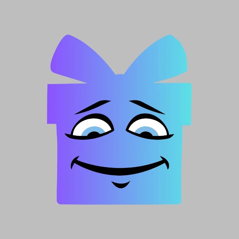 Gradient Smiling Geschenkbox