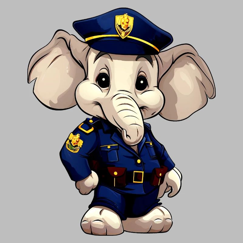 Elefant Polizei
