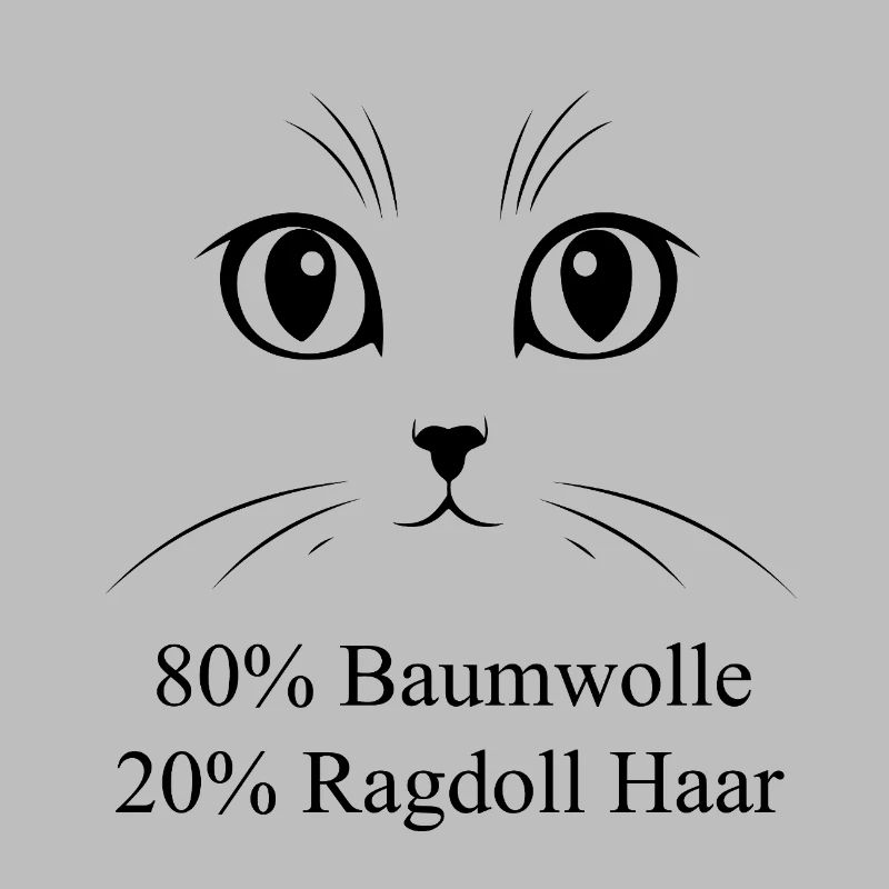 80% Baumwolle 20% Katzenhaar Ragdoll Geschenk