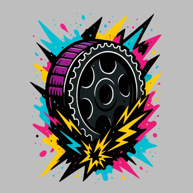 Roue de drift néon, réglage de l’orage, course