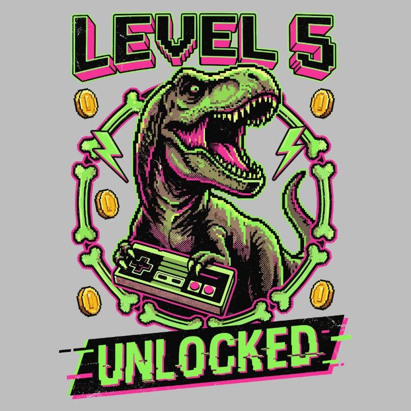 T-Rex débloqué niveau 5