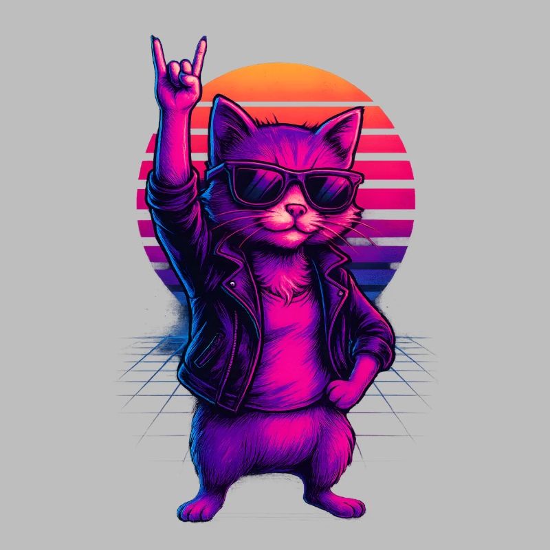Synthwave Chat Chat Retro Sunset