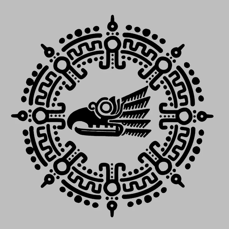 Symbole aztèque noir