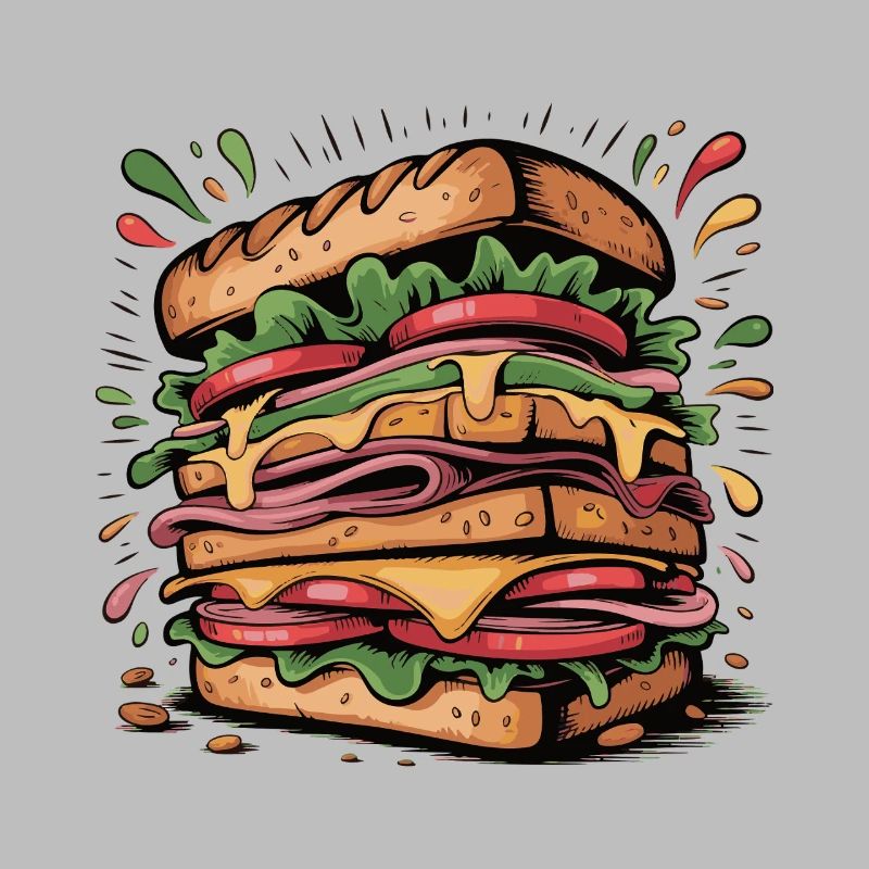 Burger Pop Art Explosion