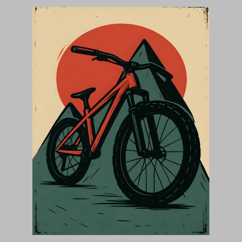 VTT avec soleils et pyramide
