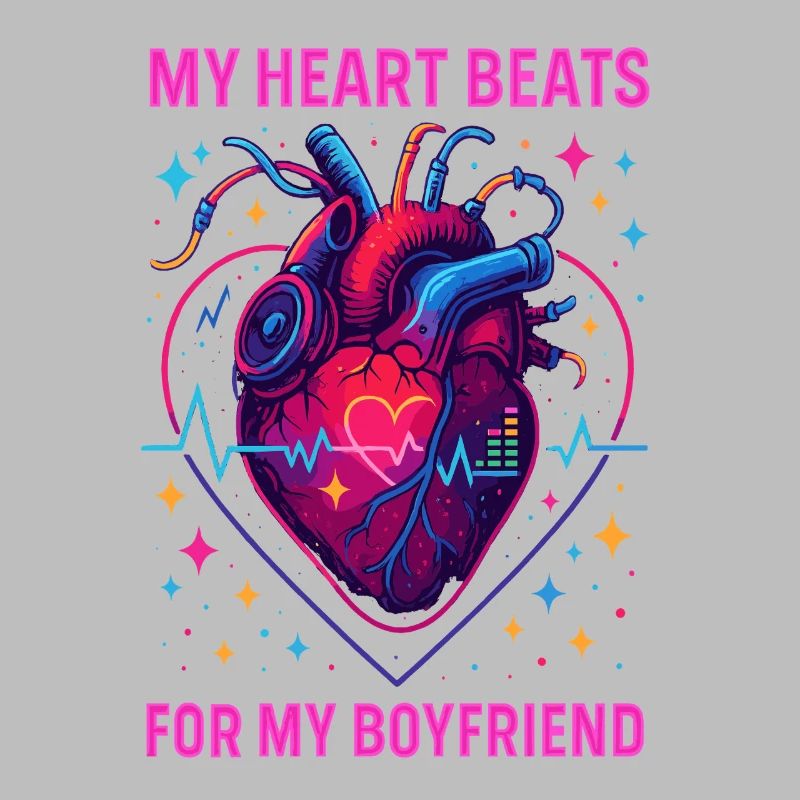herz spruch freund, neon liebe anatomie