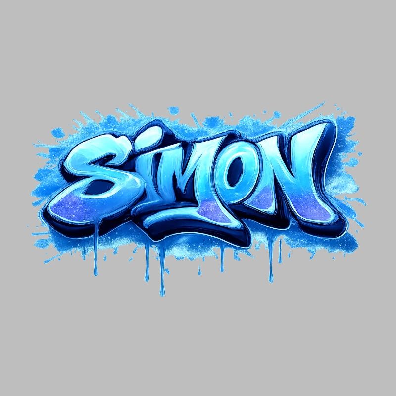 Graffiti  SIMON Prénom cadeau idéal imprimable 