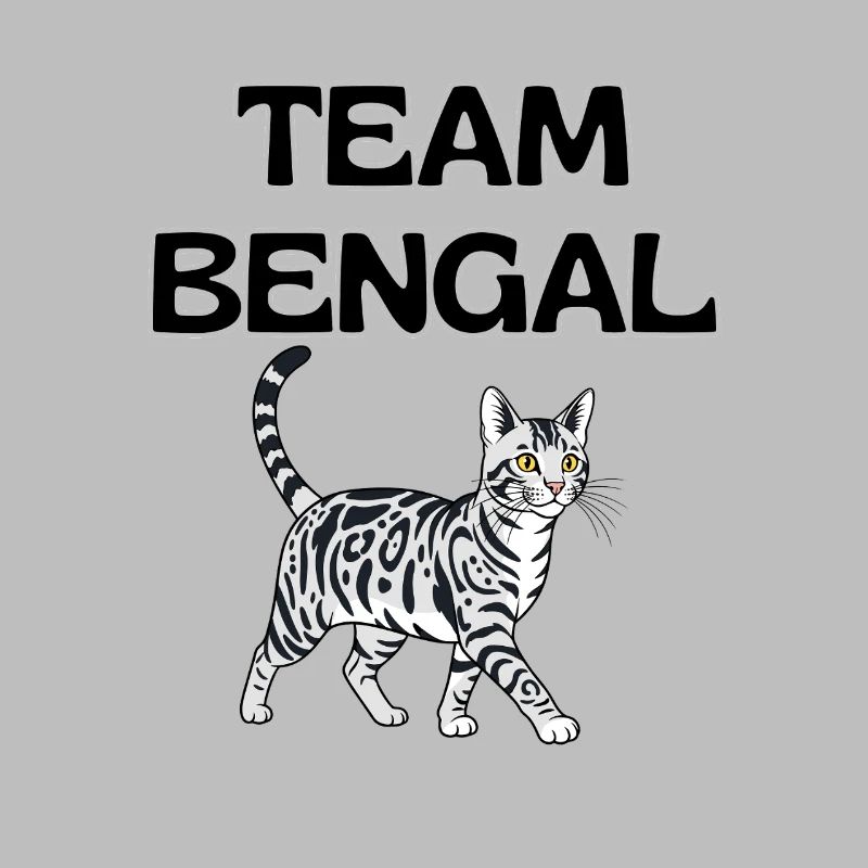 Team Bengal Katzengrafik