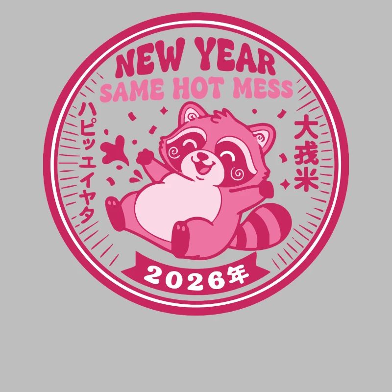 Neujahr Same Hot Mess 2026 Feier