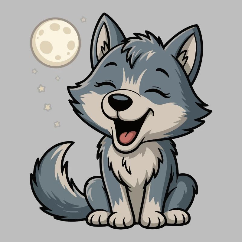 Moonlight Wolf Cuddle