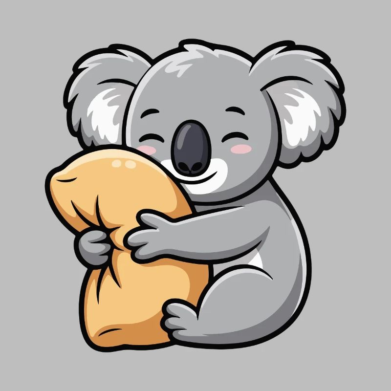 Cuddle chew koala with pillow