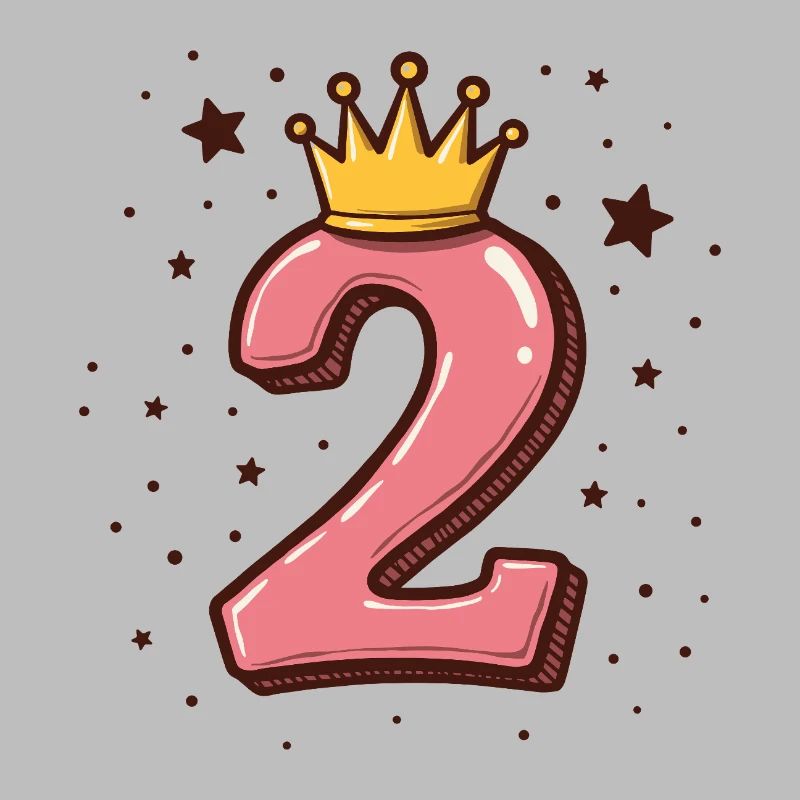2e anniversaire Petite Princesse Couronne