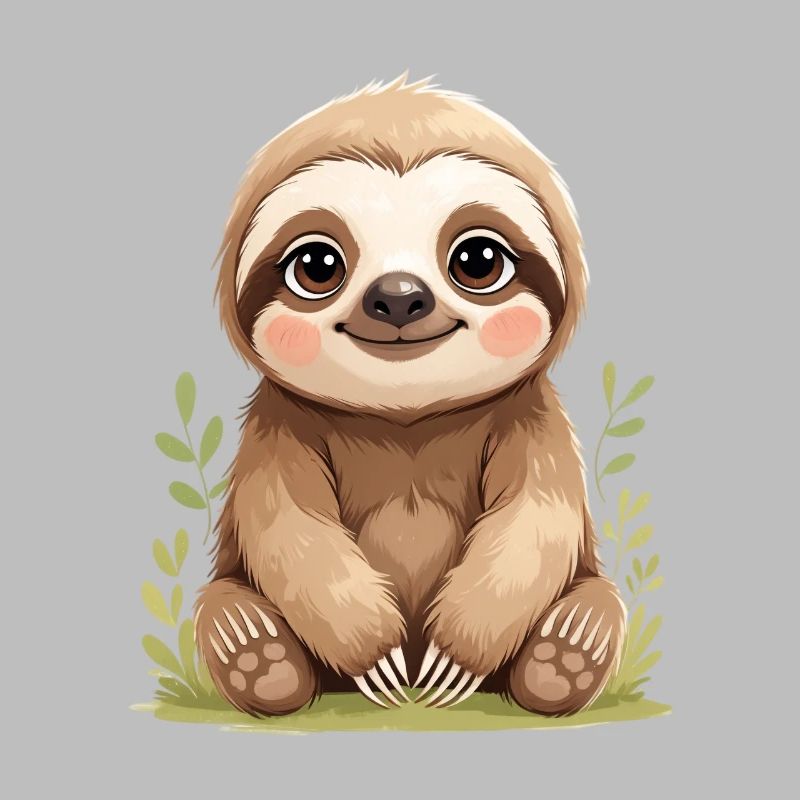 Mignonne Sloth Sitting