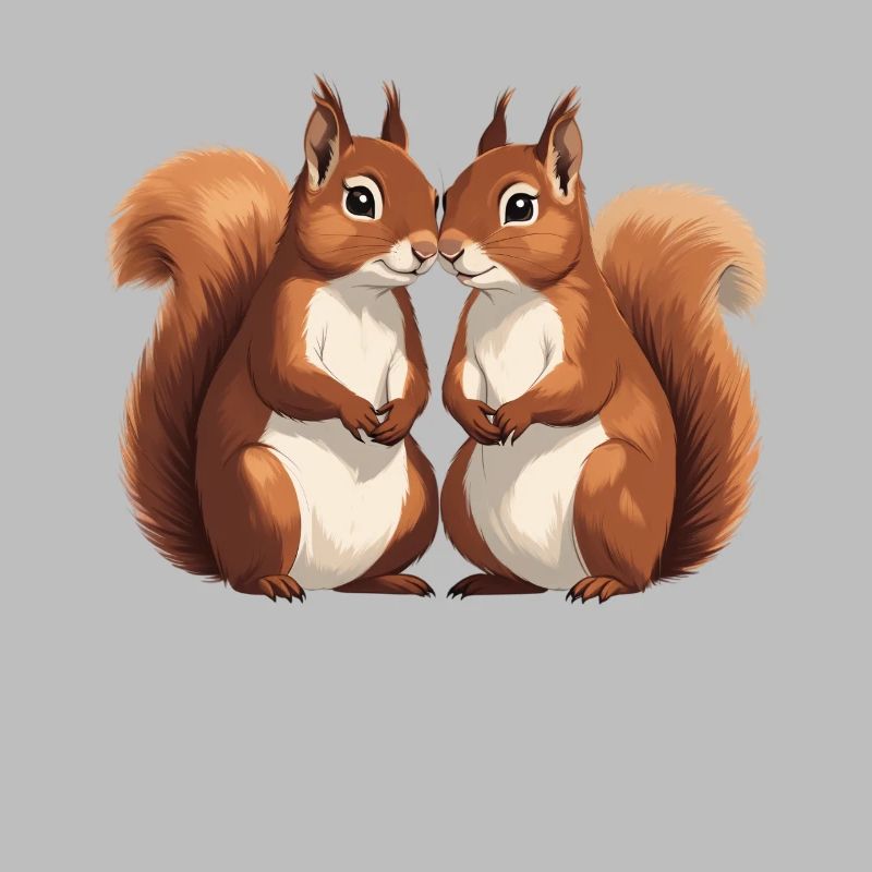 Twin Squirrel Lovers