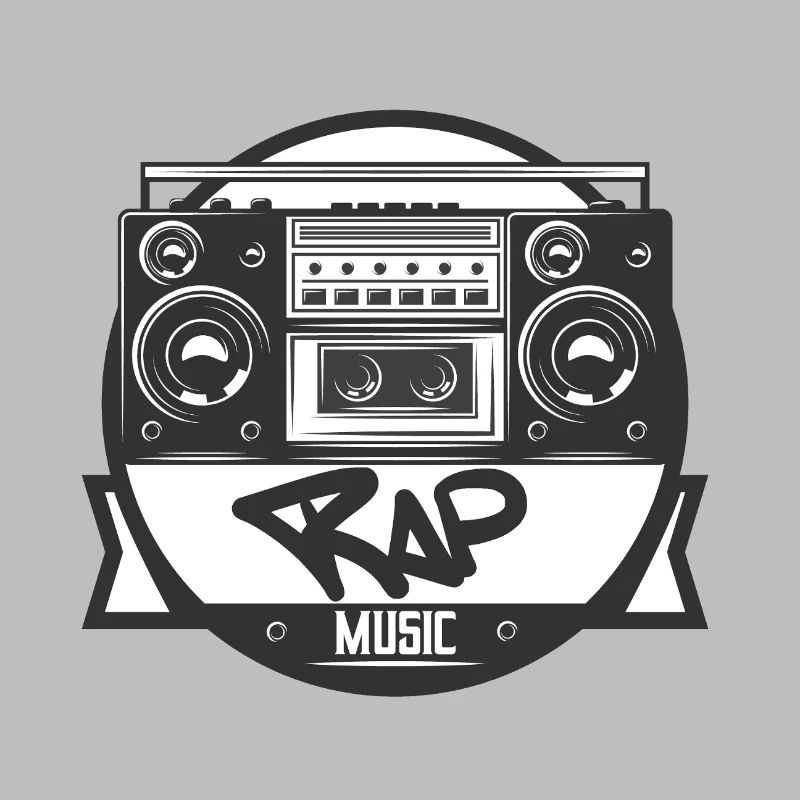 Musikbox Rap Logo Ghettoblaster