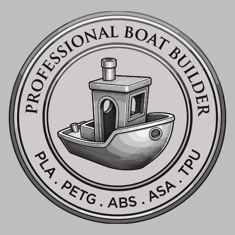 Constructeur professionnel de bateaux – Emblème d’impression 3D