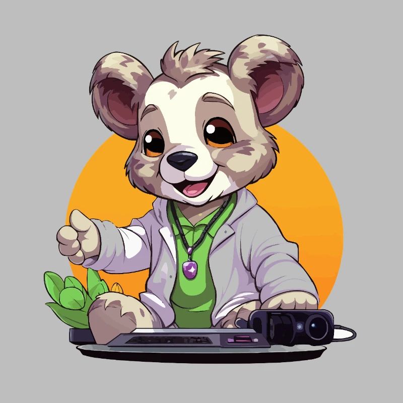 Tech-Koala Creator im Retrolook