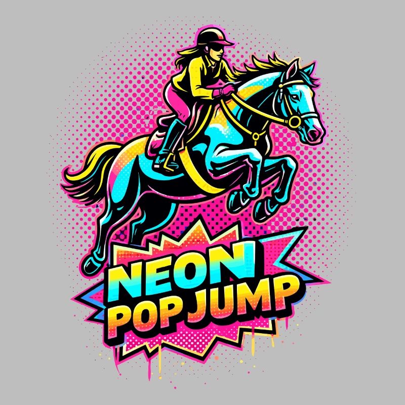 Saut Pop Néon – Cheval de saut à cheval d’équitation