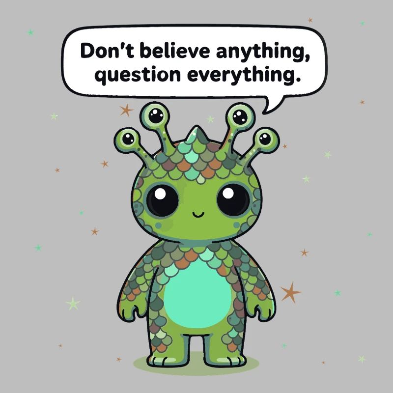 Curious Alien - Statement: Question everything