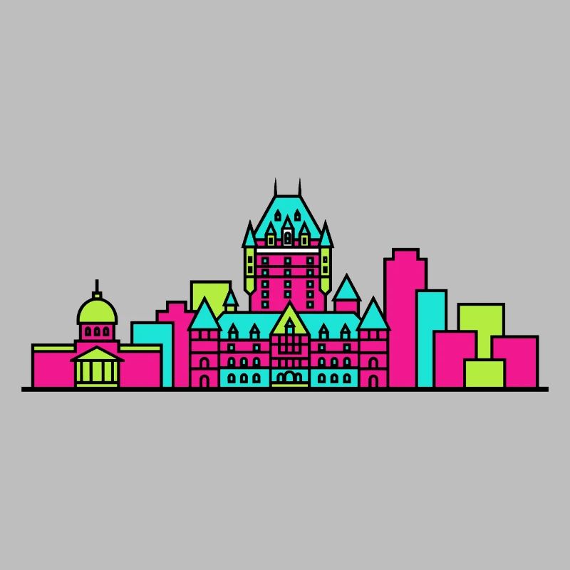 Château de la Skyline de Québec Frontenac Art