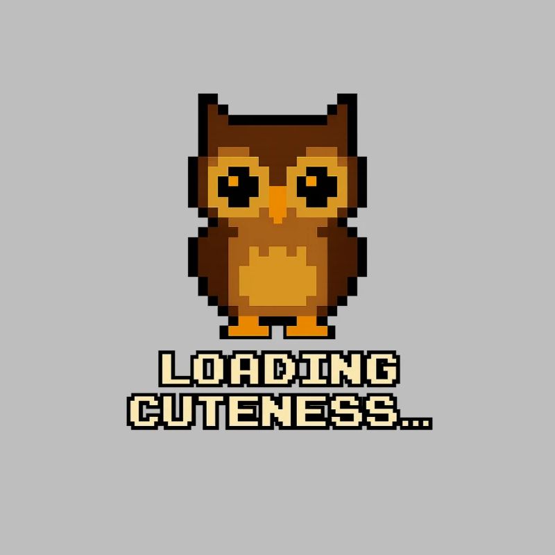 Pixel Eulen Loading Cuteness