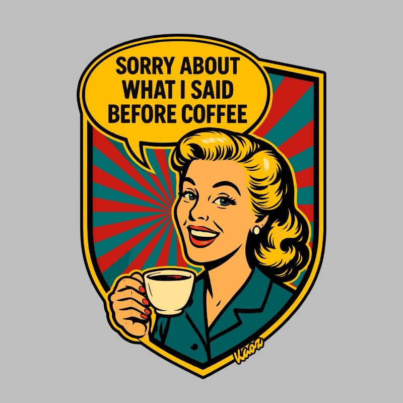 Bevor Kaffee – Retro Meme