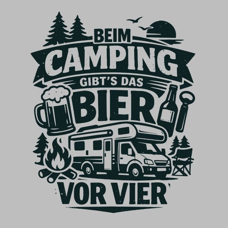 Bier Vor Vier Beim Camping
