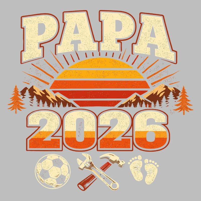 Papa 2026 Loading Geschenk Werdender Vater