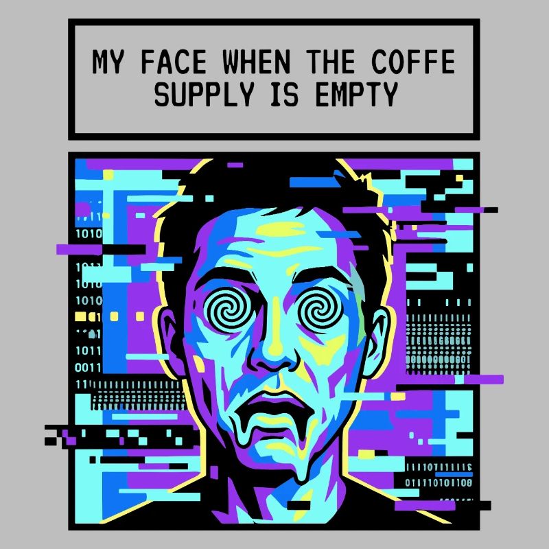 My face when the coffee is empty