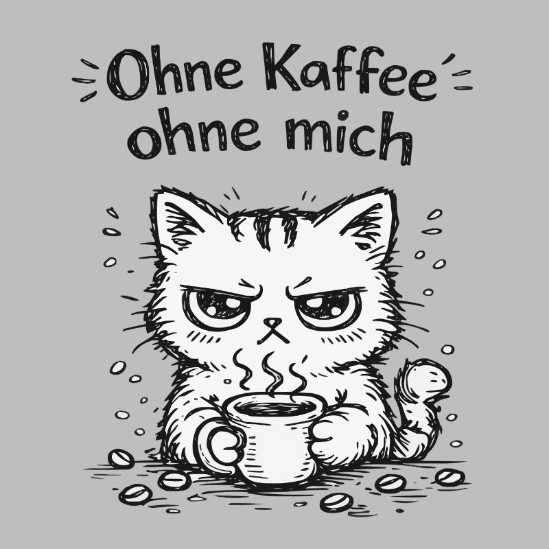 Grimace de café de chat