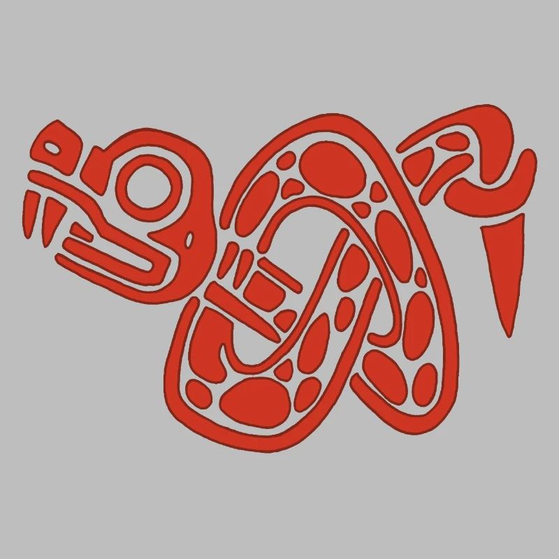 Noeud de serpent rouge