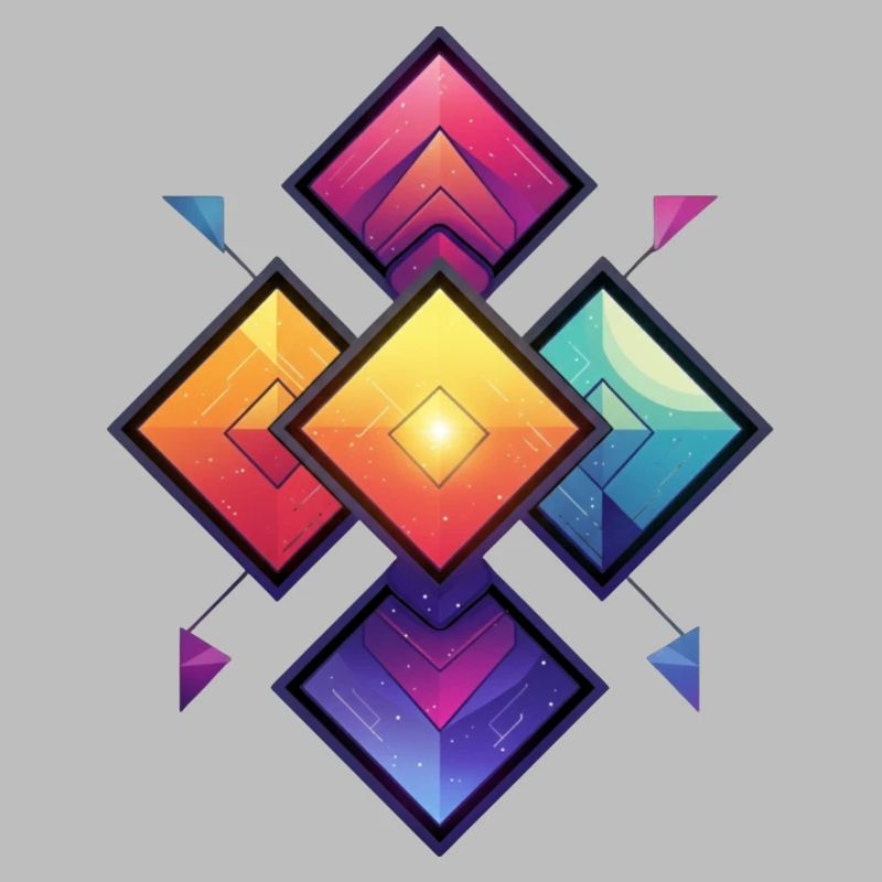 Regenbogen Diamant Kaleido
