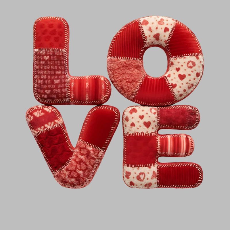 Patchwork Love Romantic Gift for Girlfriend