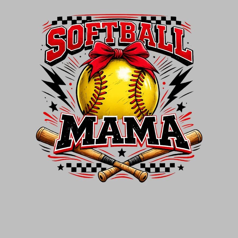 Softball Mama Spieltag Muttertags-Shirt