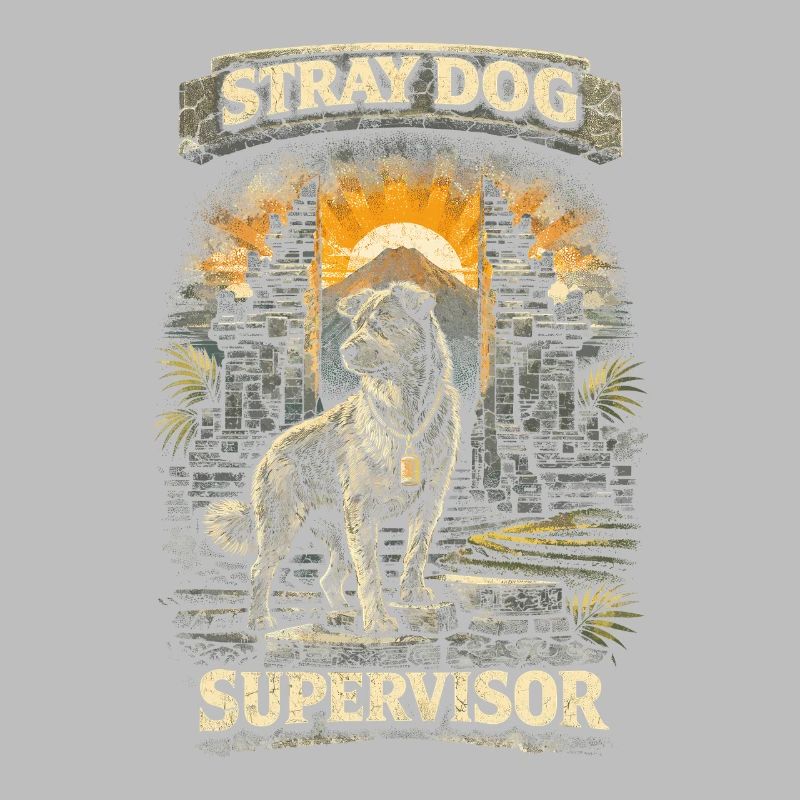 Superviseur de chien errant de voyage à Bali