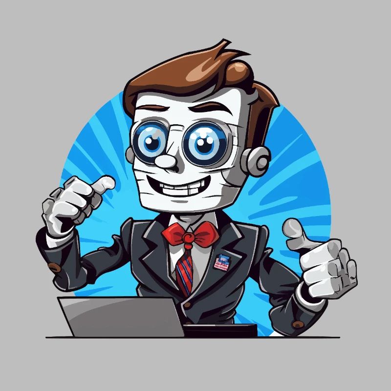 Robot streamer en costume